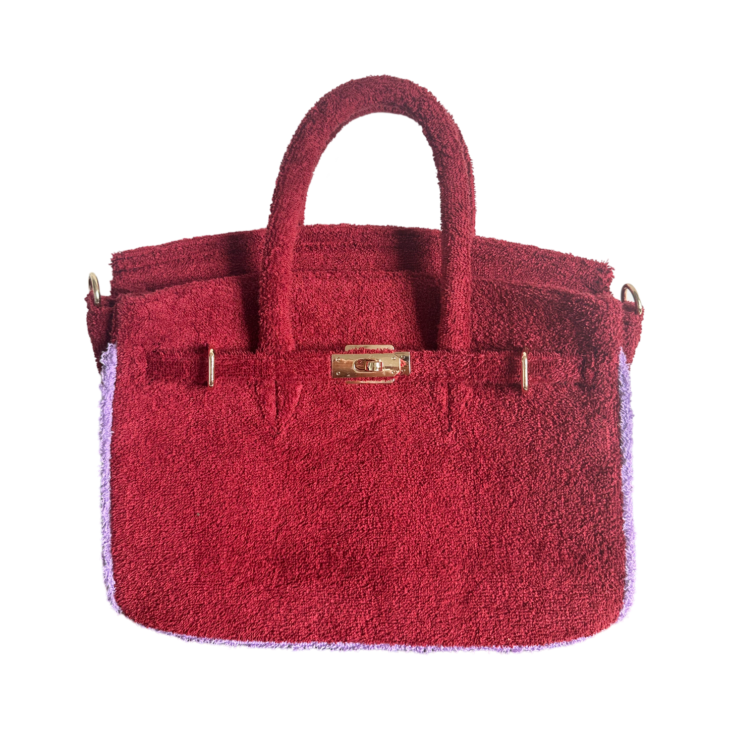 Terry Bag burgundy/lilac