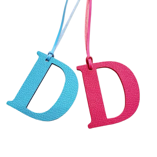 Leather letter D-E-F